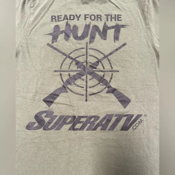 Gildan “Superatv.com” Army Green Shirt - Picture 4 of 4